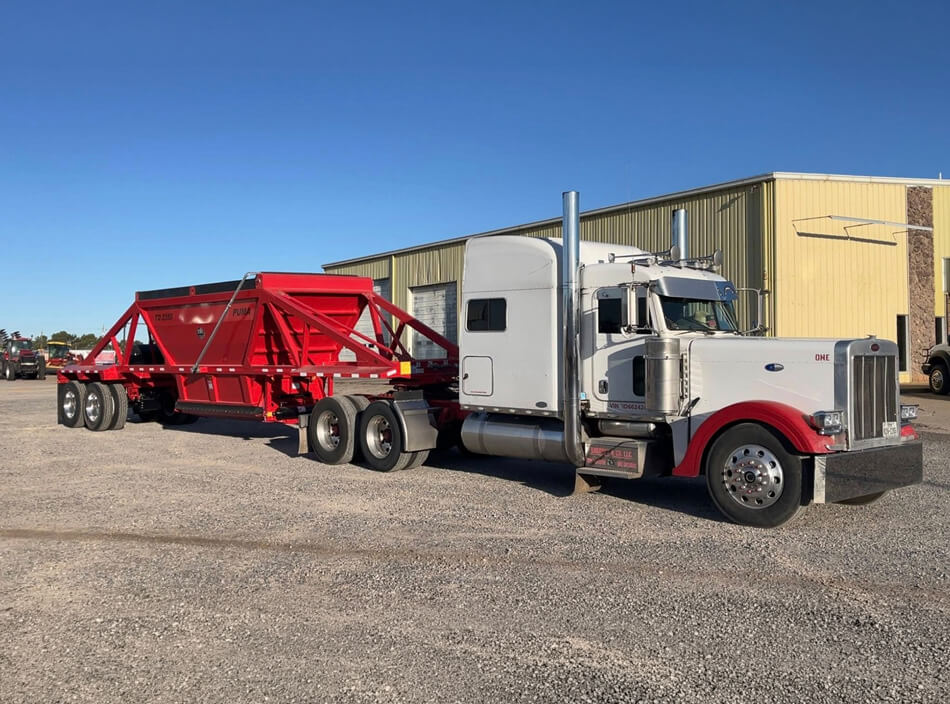 Lehman Equipment Peterbilt and Puma Trailer